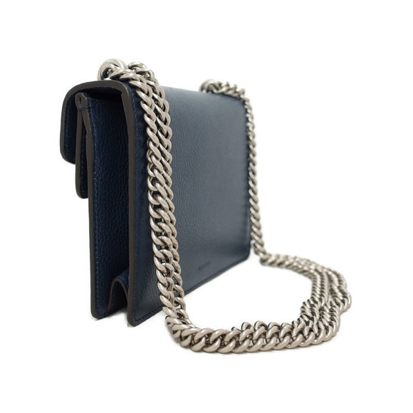 Gucci Dionysus Shoulder Bag Chain Navy Leather - Picture 2 of 8
